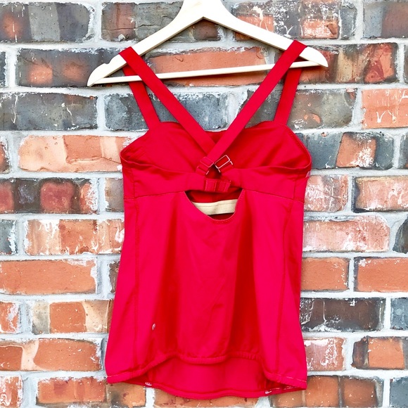 LULULEMON Run Catch Me Tank Top 8 Red Yoga Gym - Picture 7 of 8